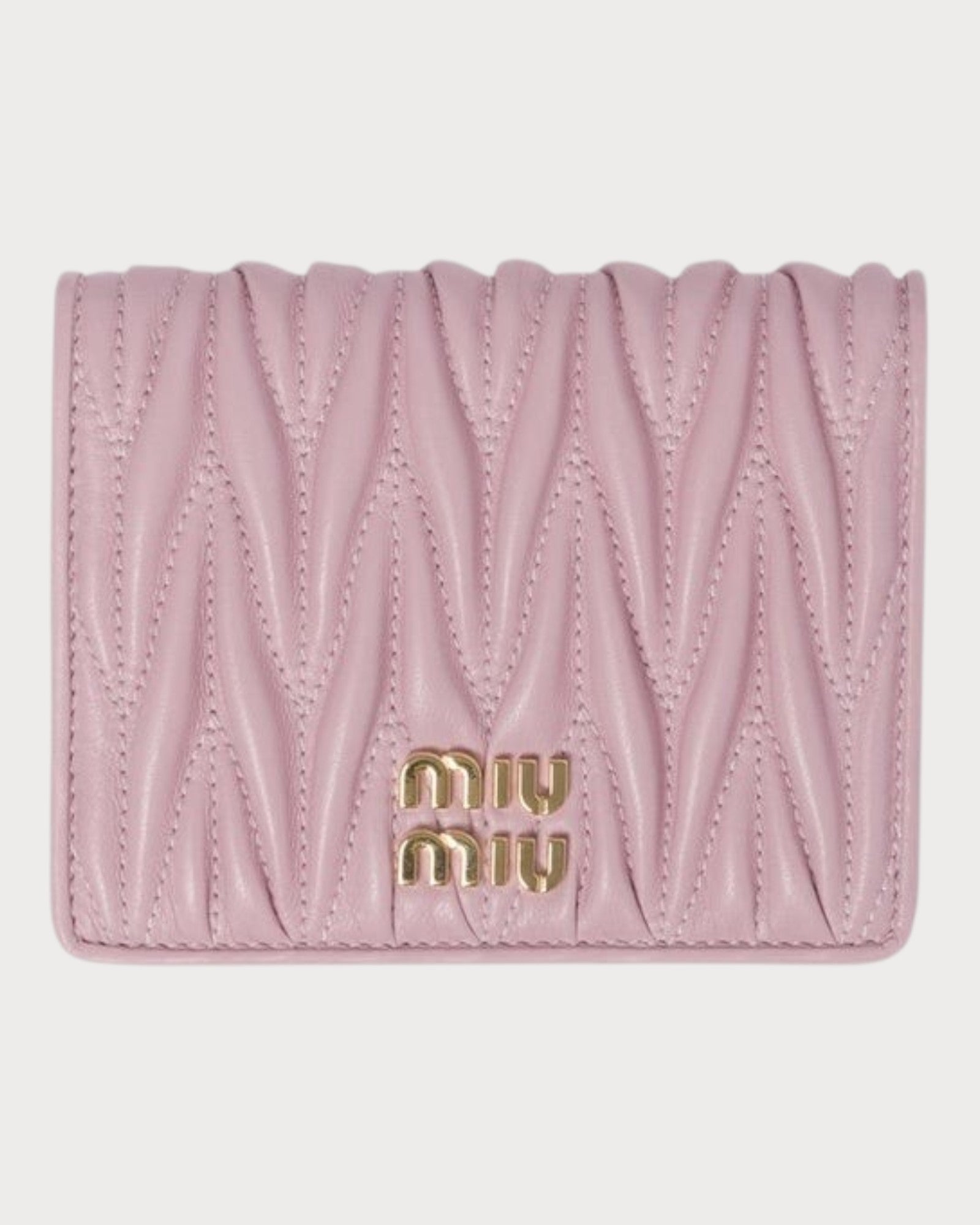MIU MIU Matelasse Nappa Leather Wallet(Many) | LONDONKELLY 