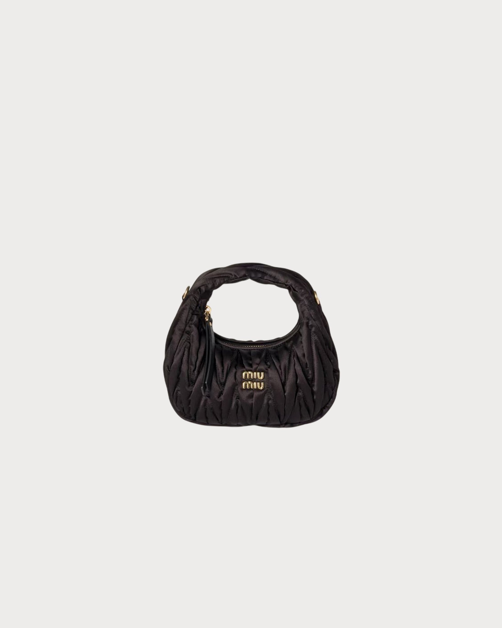 MIU MIU Wander Matelasse Silk -Bag(Mini/Black) | LONDONKELLY 