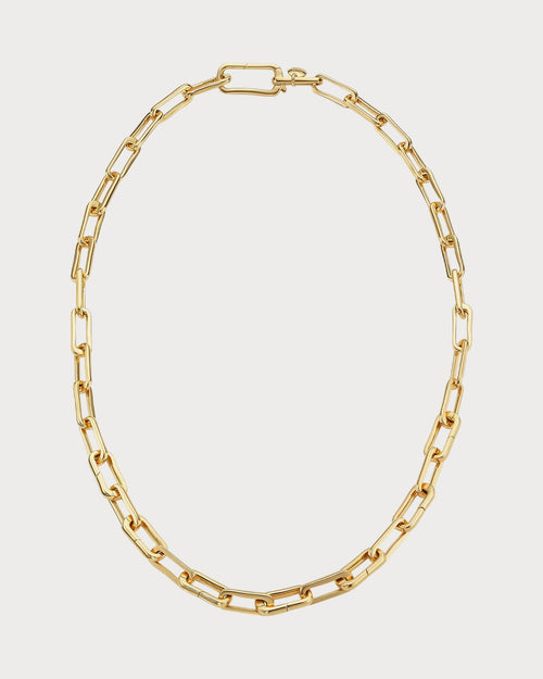 MONICA VINADER Alta Capture Charm 18ct Gold - Vermeil Link Necklace | 頸鏈 (金色) - LondonKelly 英國名牌代購