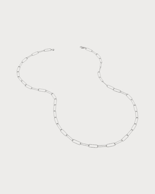 MONICA VINADER Alta Textured Sterling Silver Necklace | 頸鏈 (銀色) - LondonKelly 英國名牌代購