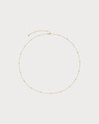 MONICA VINADER Beaded 14ct Yellow - Gold Chain Necklace | 颈链 (金色) - LondonKelly 英国名牌代购