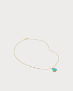 MONICA VINADER Delphi 18ct Yellow Gold - Plated Vermeil and Turquoise Pendant Necklace | 颈链 (蓝绿色) - LondonKelly 英国名牌代购