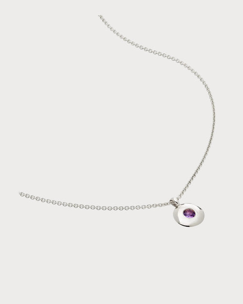 MONICA VINADER February Birthstone Sterling - Silver Necklace | 頸鏈 (銀色) - LondonKelly 英國名牌代購