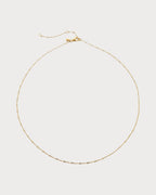 MONICA VINADER Fine Twist 18ct Yellow Gold - Plated Sterling Silver Vermeil Choker Necklace | 頸鏈 (金色) - LondonKelly 英國名牌代購