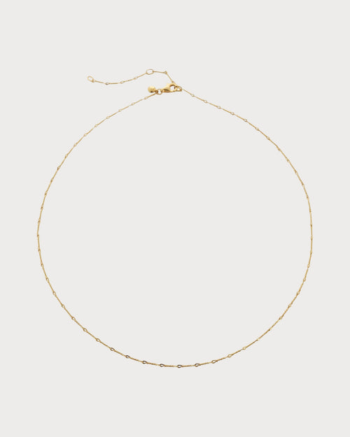 MONICA VINADER Fine Twist 18ct Yellow Gold - Plated Sterling Silver Vermeil Choker Necklace | 頸鏈 (金色) - LondonKelly 英國名牌代購