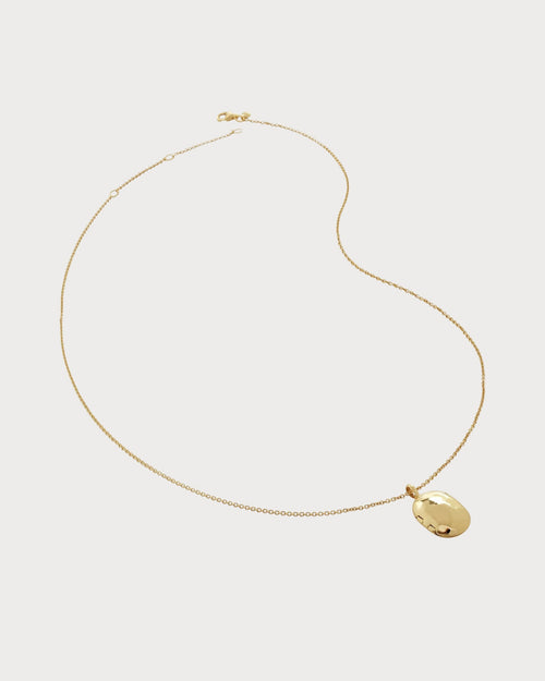 MONICA VINADER ID Locket - Charm 18ct Gold - Plated Vermeil Sterling - Silver Necklace | 頸鏈 (金色) - LondonKelly 英國名牌代購