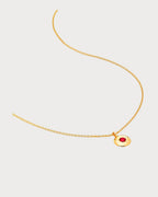 MONICA VINADER January birthstone and Garnet Pendant Necklace | 颈链 (金色) - LondonKelly 英国名牌代购