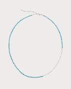 MONICA VINADER Mini Nugget Sterling - Silver and Turquoise Beaded Necklace | 颈链 (蓝色) - LondonKelly 英国名牌代购