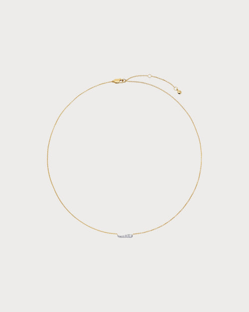 MONICA VINADER Riva 18ct Yellow Gold - Plated Vermeil Sterling - Silver and 0.11ct Lab - Grown Diamond Pendant Necklace | 頸鏈 (金色) - LondonKelly 英國名牌代購