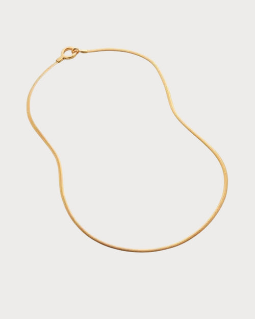 MONICA VINADER Snake Chain Gold Vermeil Necklace 50cm | 頸鏈 (金色) - LondonKelly 英國名牌代購