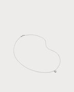 MONICA VINADER Solitaire Pear Sterling - Silver and 0.06ct Lab - Grown Diamond Necklace | 颈链 (银色) - LondonKelly 英国名牌代购