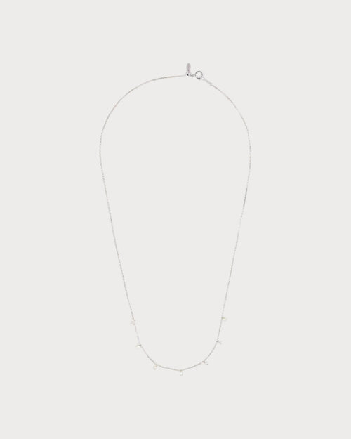 PERSEE White Gold and Diamond 7 - Stone Danae Necklace | 白金钻石七颗石颈链 (白金款) - LondonKelly 英国名牌代购