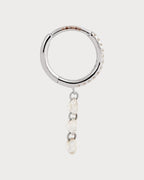 PERSEE White Gold and Diamond Danae Single Hoop Earring | 白金鑽石達娜伊單圈耳環 (白金) - LondonKelly 英國名牌代購