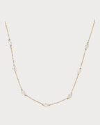 PERSEE Yellow Gold and Diamond 7 - Stone Danae Necklace | 黄金钻石七颗石颈链 (黄金) - LondonKelly 英国名牌代购