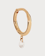 PERSEE Yellow Gold and Diamond Danae Single Huggie Earring | 黄金钻石达娜伊单圈贴耳耳环 (黄金) - LondonKelly 英国名牌代购
