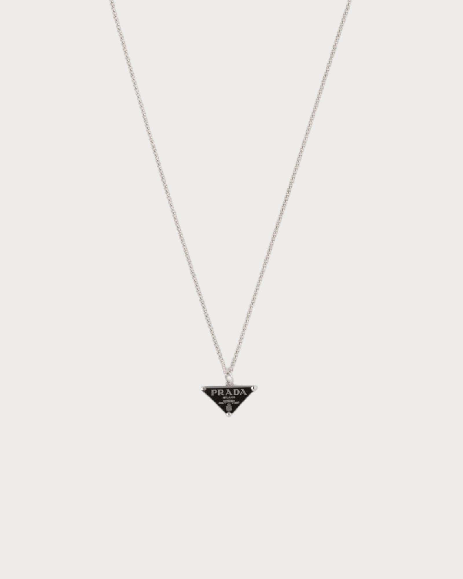 PRADA 1JCA43 Prada Symbole Necklace(Silver) | LONDONKELLY