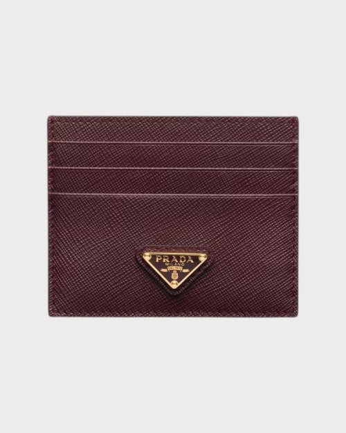 PRADA 1MC025 Saffiano Leather Triangle Logo Card Holder | 普拉达 卡套 (多色) - LONDONKELLY 英国名牌代购