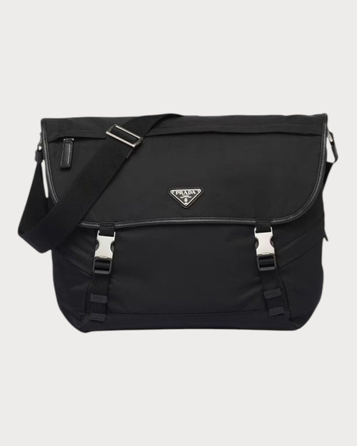 PRADA 2VD052 Men's Re - Nylon and Saffiano Shoulder Bag Black | 普拉达 男仕手袋 (黑色) - LONDONKELLY 英国名牌代购