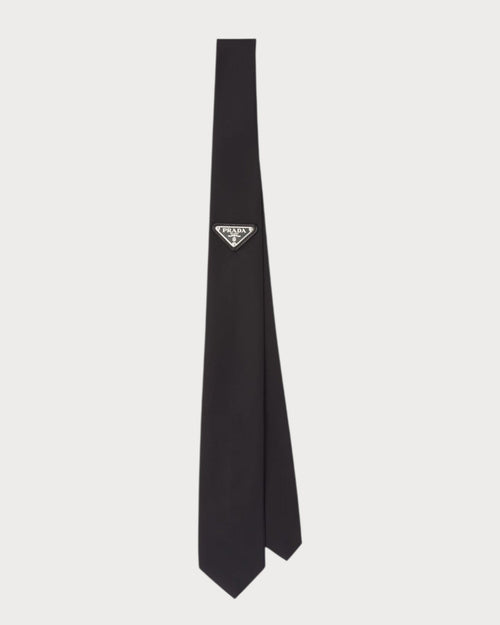 PRADA UCR77 Men's Re - Nylon Gabardine Tie Black | 普拉达 男仕领带 (黑色) - LONDONKELLY 英国名牌代购