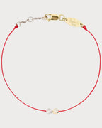 REDLINE 20th Anniversary Two - Tone Gold and Diamond Thread Bracelet | 紅繩 手鍊(紅色) - LONDONKELLY 英國名牌代購