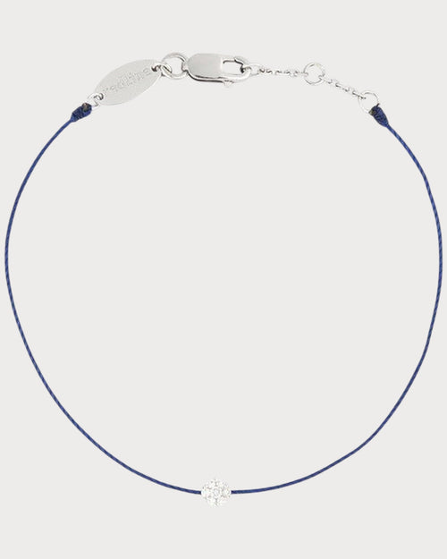 REDLINE White Gold and Diamond Illusion Bracelet | 紅繩 手鍊(白金/藍色) - LONDONKELLY 英國名牌代購