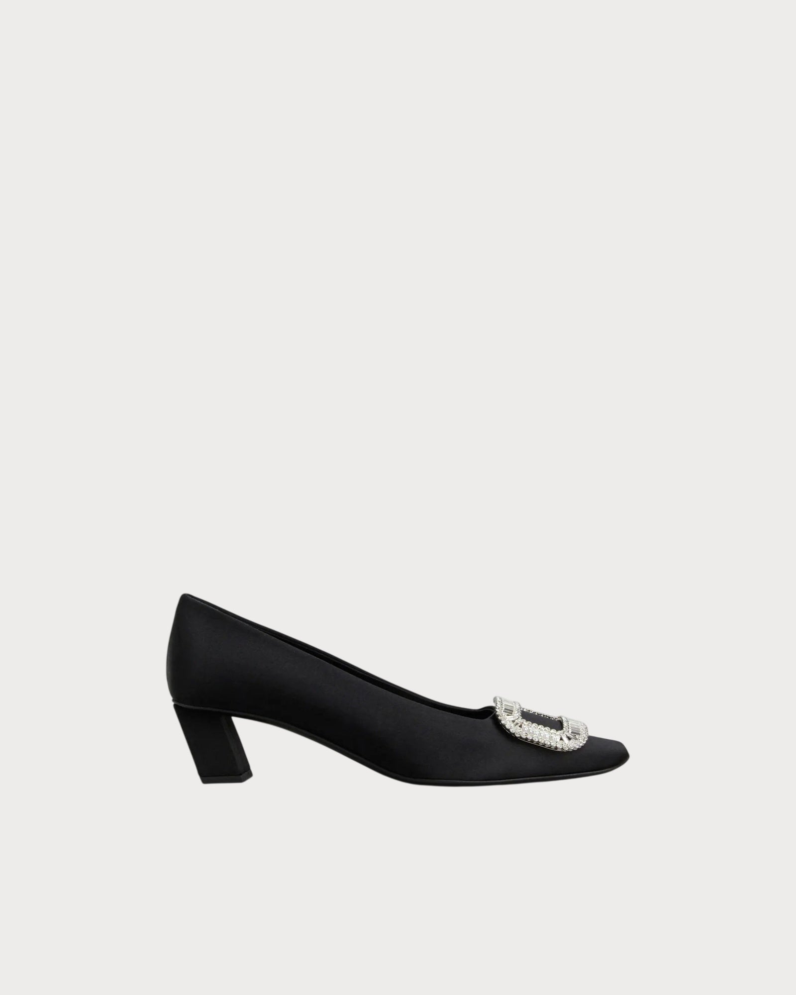 Roger Vivier Belle Vivier Pumps Satin 高跟鞋(黑色) | LONDONKELLY