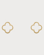 VAN CLEEF & ARPELS Sweet Alhambra Onyx Earstuds | 梵克雅宝 缟玛瑙耳环 (黄金色) - LONDONKELLY 英国名牌代购