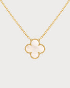 VAN CLEEF & ARPELS Vintage Alhambra White Pendant | 梵克雅宝 白色吊坠 (黄金) - LONDONKELLY 英国名牌代购