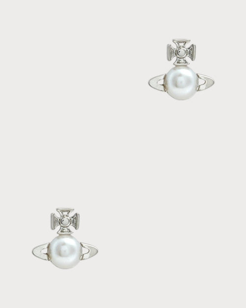 VIVIENNE WESTWOOD Balbina Orb Stud Earrings | 西太后 耳环 (银色) - LONDONKELLY 英国名牌代购
