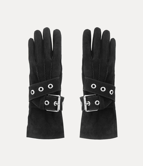 VIVIENNE WESTWOOD Belt Buckle Gloves | 西太后 腰帶扣手套 (黑色) - LondonKelly 英國名牌代購