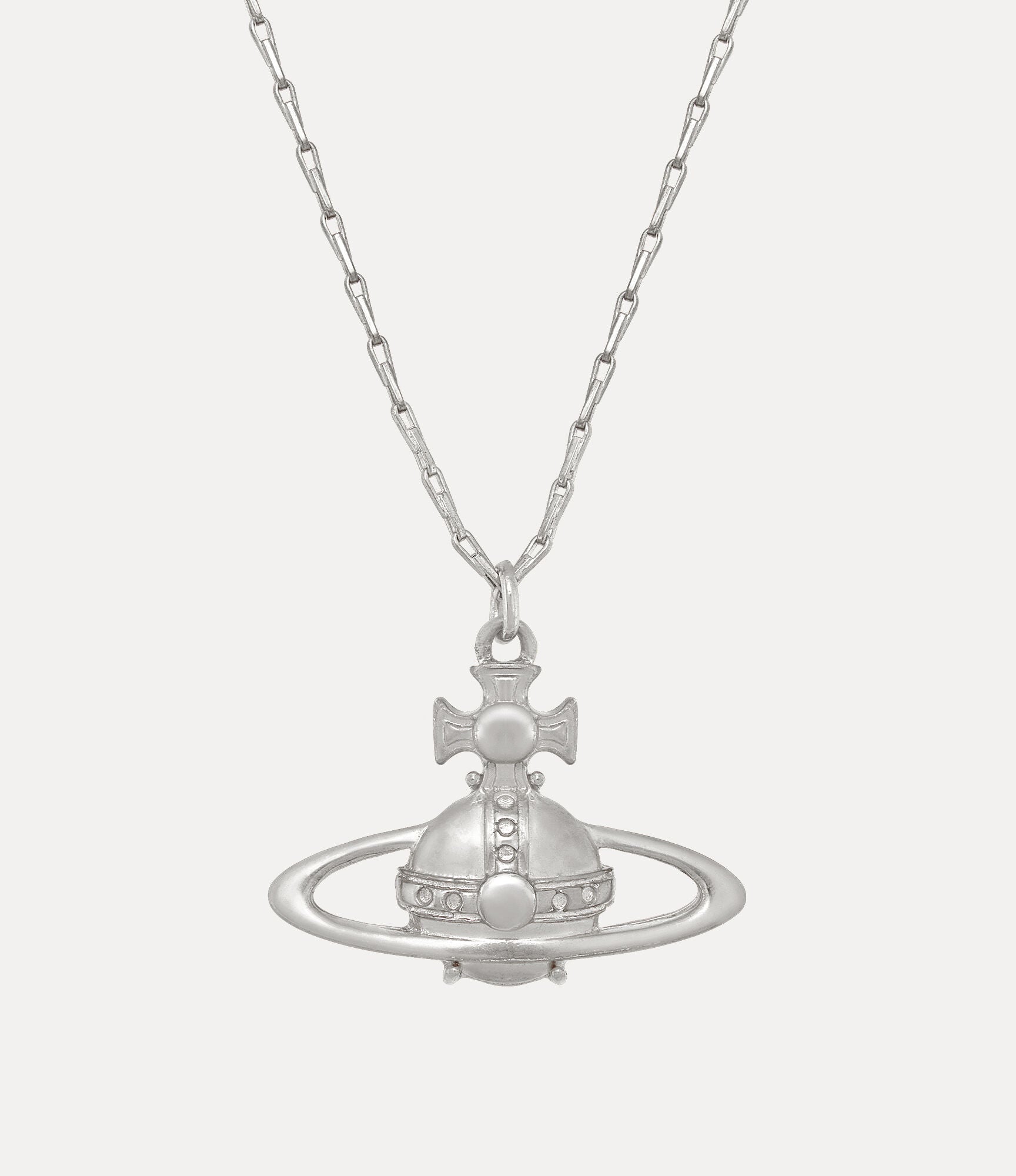 VIVIENNE WESTWOOD Suzie Pendant Necklace Brass(Silver