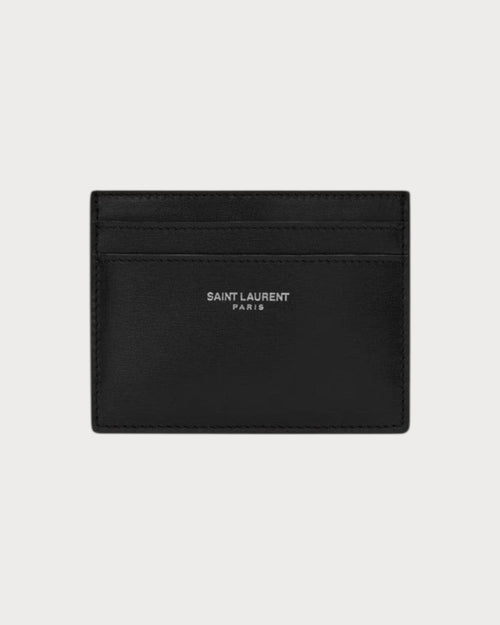 YSL SAINT LAURENT Men's Saint Laurent Paris Credit Card Case In Smooth Leather | 聖羅蘭 男仕卡套 (黑色) - LONDONKELLY 英國名牌代購