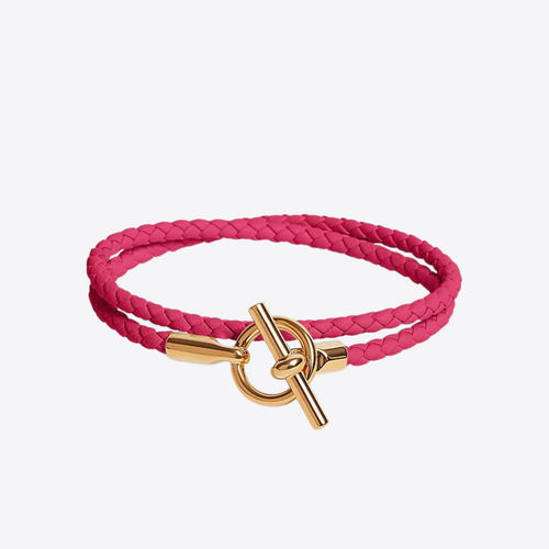 HERMES Double Tour Bracelet | 愛馬仕 手鐲 (Pink)