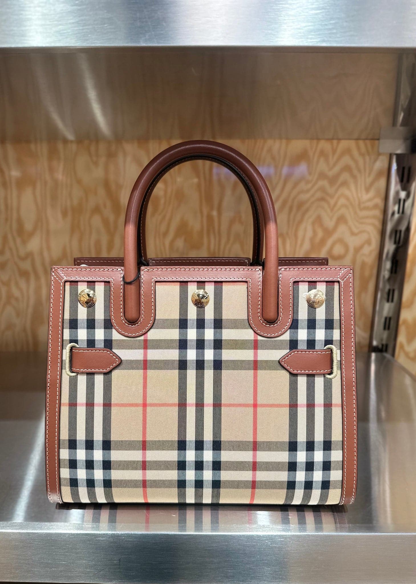 BURBERRY Mini Manor Bag メタリック ハンドバッグ y2k Burberry