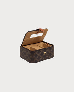 CELINE Triomphe Canvas Large Jewels Case | 赛琳 首饰盒 (Tan)