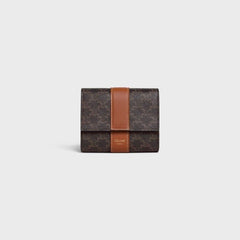 CELINE Triomphe Canvas Small Trifold Wallet | 賽琳 銀包 (Tan)