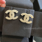 CHANEL Classic Medium Earrings | 香奈兒 耳環 (金色)