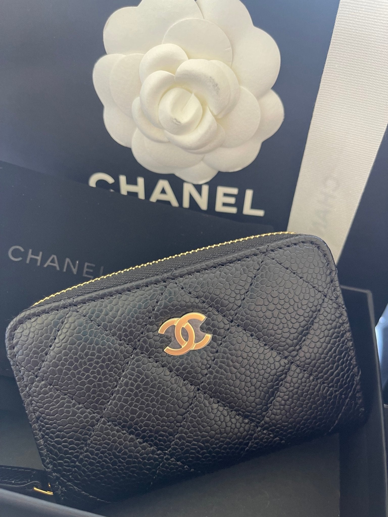 CHANEL Classic AP0216 Zipped Around Coin Purse Grained Calfskin(2