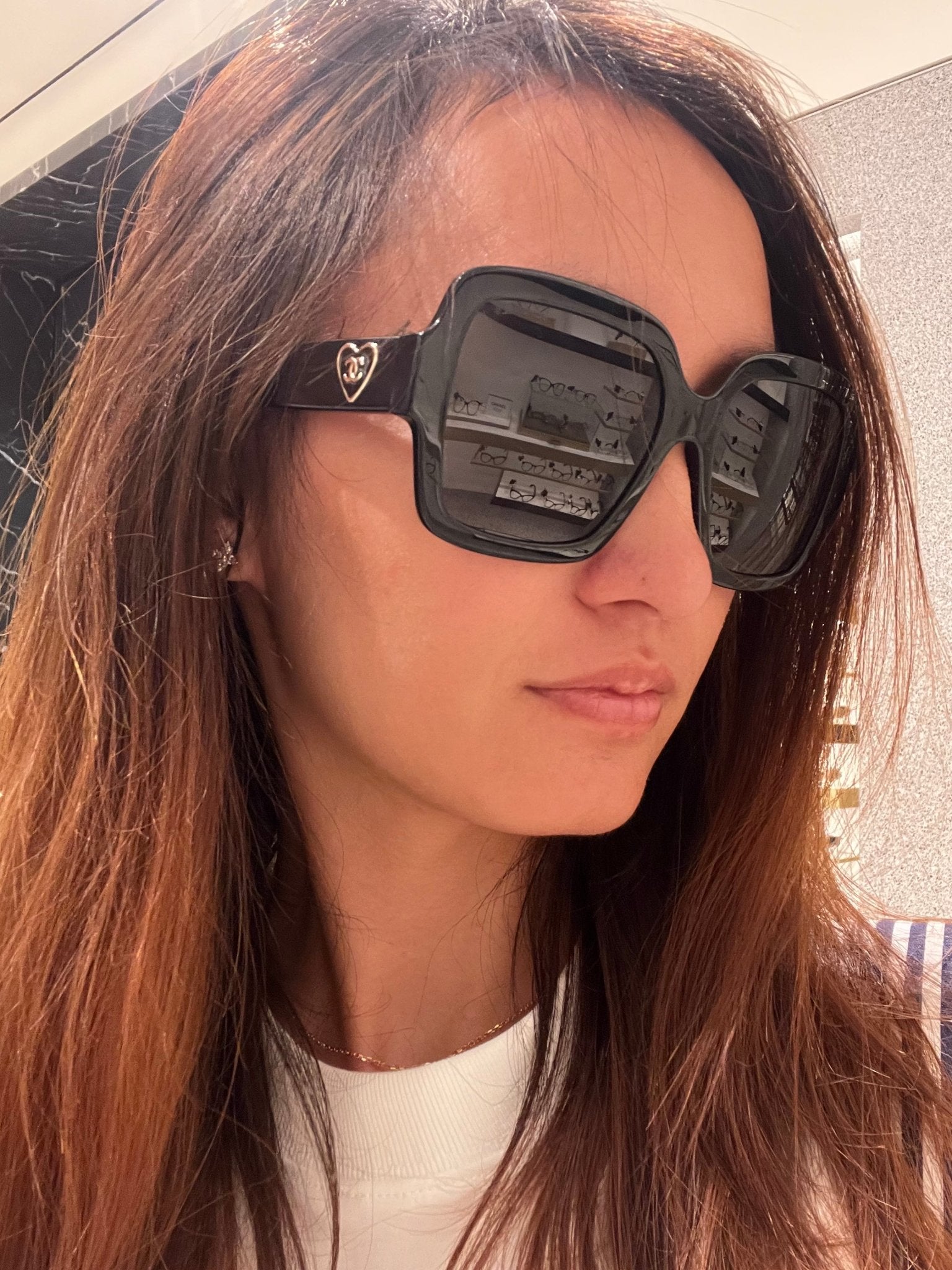 CHANEL Heart Logo Sunglasses(Black) | LONDONKELLY – LONDONKELLY