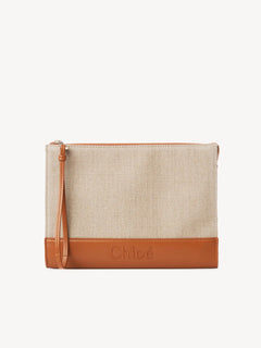 CHLOE Sense Zipped Pouch | 蔻依 手袋 (Tan)