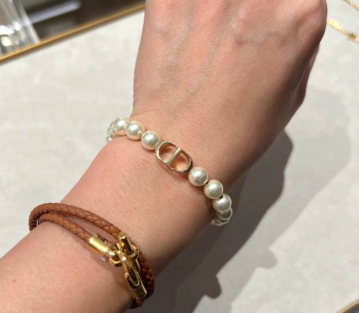 CHRISTIAN DIOR 30 Montaigne Bracelet Gold-Finish Metal(Gold