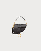 CHRISTIAN DIOR Mini Saddle Bag with Strap | 迪奧 馬鞍袋 (迷你/黑色) - LONDONKELLY