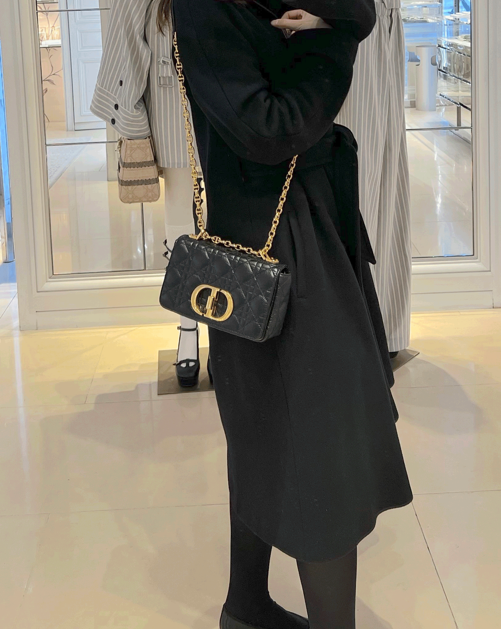 CHRISTIAN DIOR Caro Bag Cowhide Leather(Small/Many) | LONDONKELLY