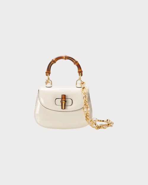 GUCCI Bamboo 1947 Mini Top Handle Bag | 古馳 手袋 (迷你/White)