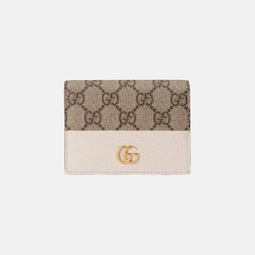 GUCCI GG Marmont Card Case Wallet | 古馳 卡套銀包 (White)