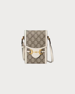 GUCCI Horsebit 1955 Mini Bag | 古驰 电话袋 (White)