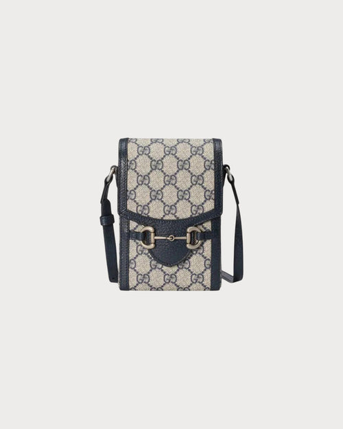 GUCCI Horsebit 1955 Mini Bag | 古驰 电话袋 (Black)