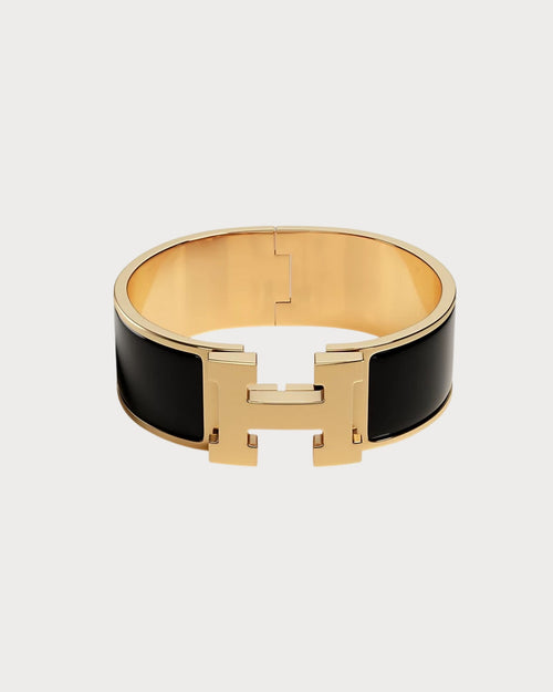HERMES Clic Clac H Bracelet | 爱马仕 手镯 (Black)