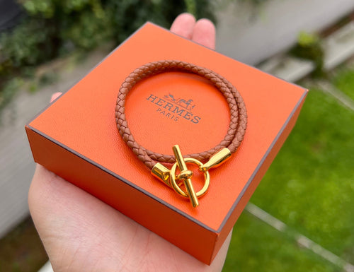 HERMES Double Tour Bracelet | 愛馬仕 手鐲 (Gold)