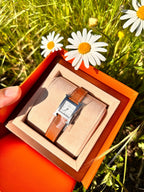 HERMES Heure H Watch Small Size | 愛馬仕 細碼H手錶 (25mm/金色/銀扣)